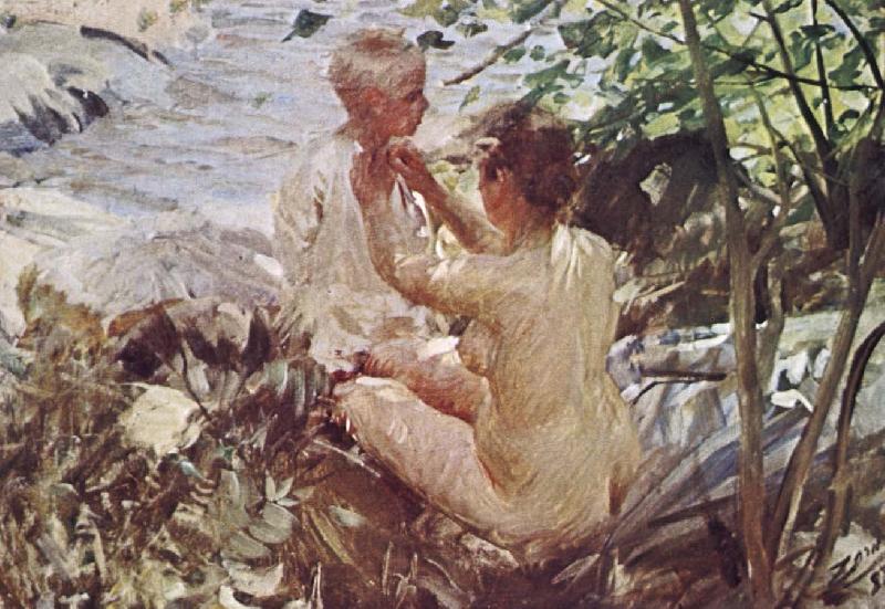 Anders Zorn kvinna klar sitt bar